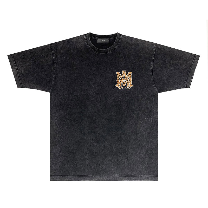 CASA-AMIRI 2025 New High Quality Cotton Flower Logo T-Shirt D043