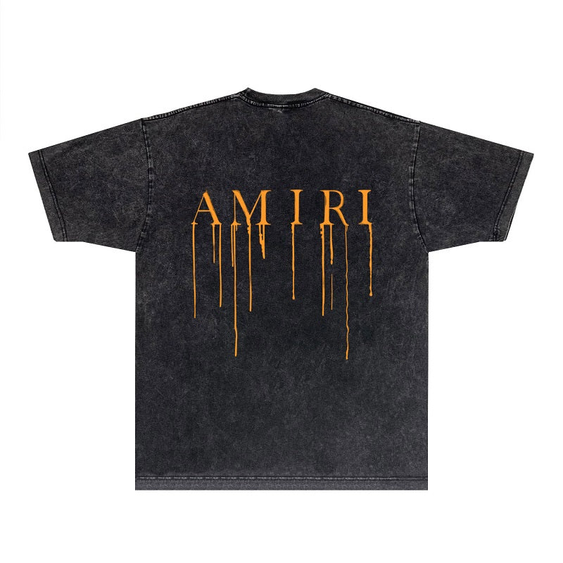 CASA-AMIRI 2025 New High Quality Cotton Flower Logo T-Shirt D023