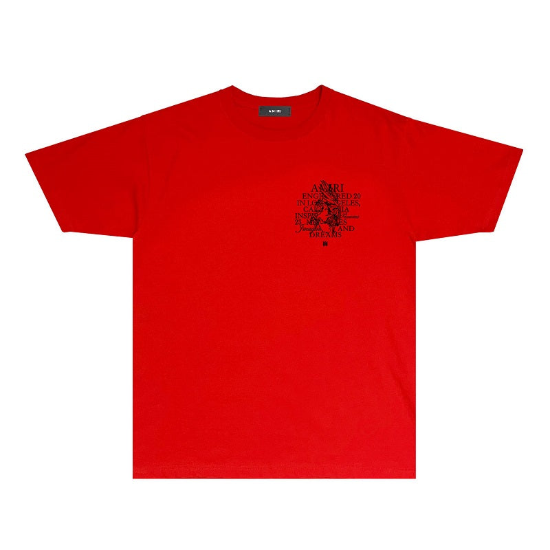CASA-AMIRI 2025 New High Quality Cotton Flower Logo T-Shirt 080
