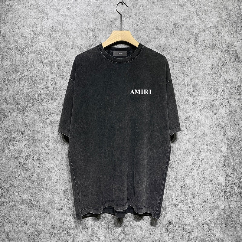 CASA-AMIRI 2025 New High Quality Cotton Flower Logo T-Shirt D070