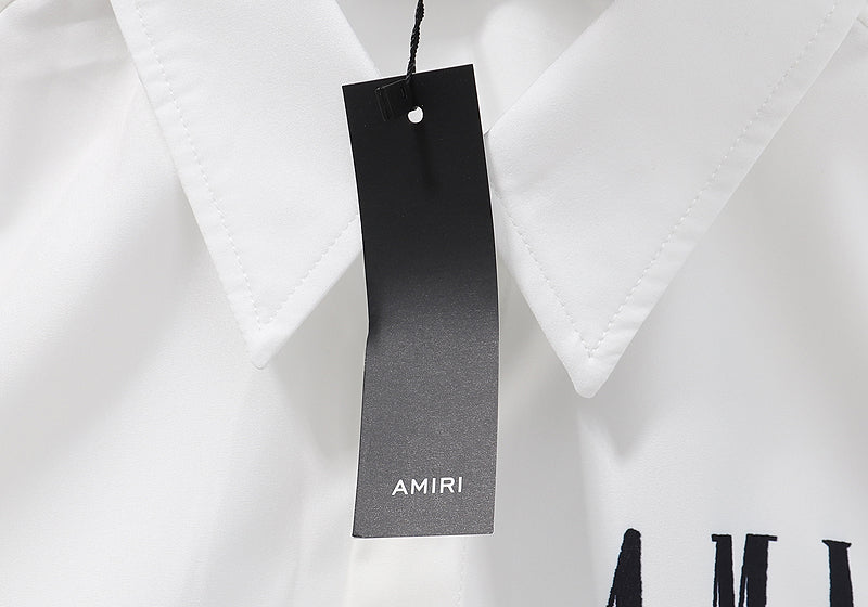 CASA-AMIRI 2025 New High Quality Cotton Flower Logo Shirt