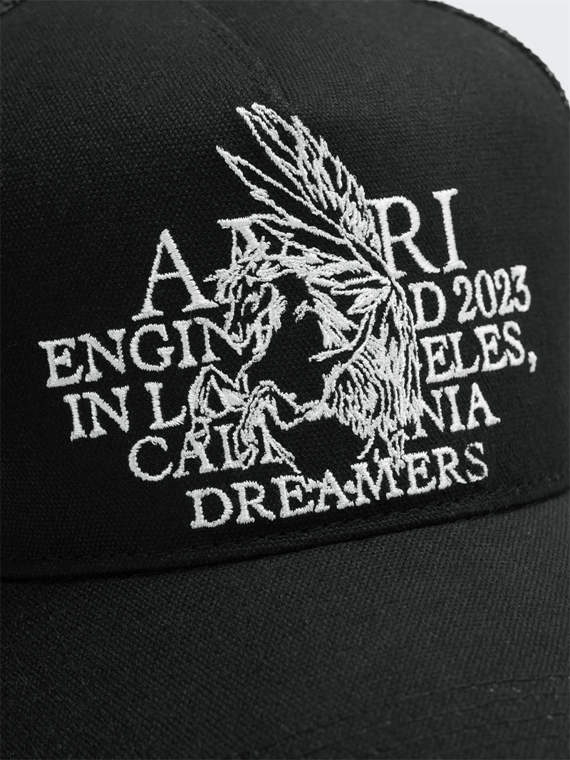 CASA-AMIRI STENCIL TRUCKER HAT