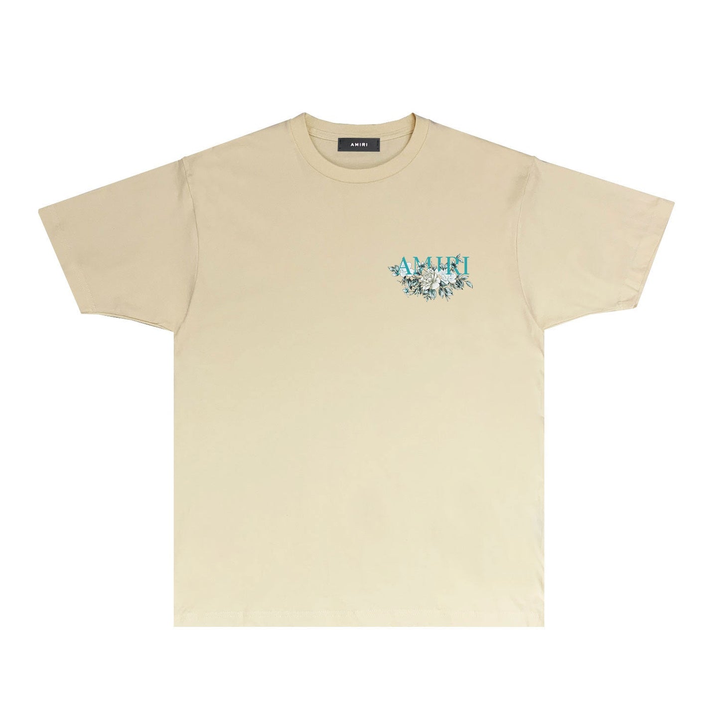 CASA-AMIRI 2025 New High Quality Cotton Flower Logo T-Shirt