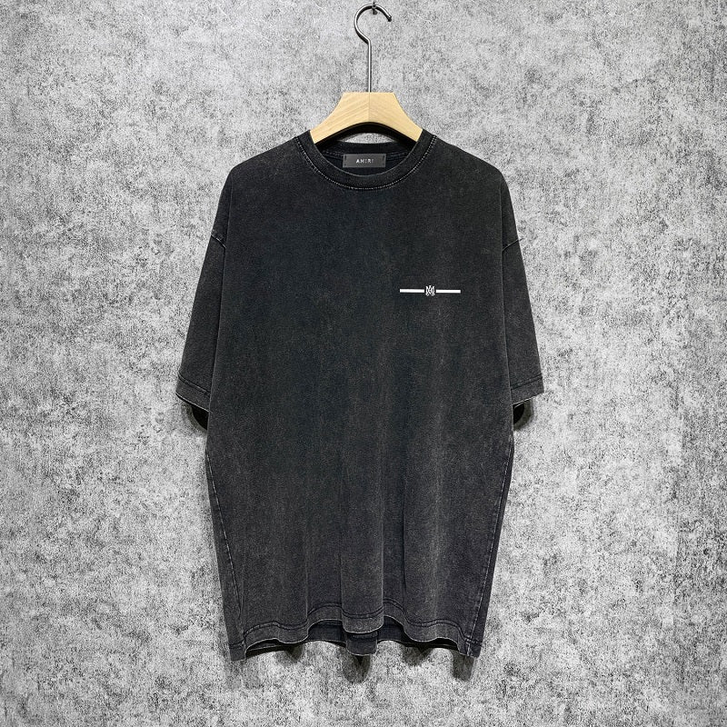 CASA-AMIRI 2025 New High Quality Cotton Flower Logo T-Shirt D084