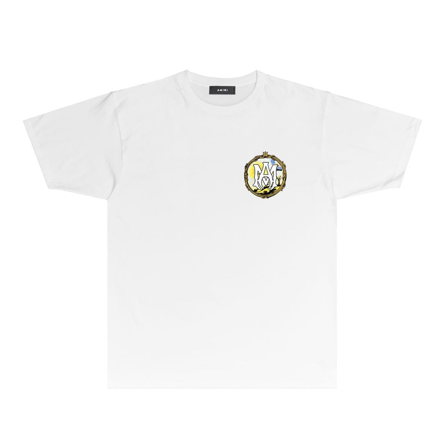 CASA-AMIRI 2025 New High Quality Cotton Flower Logo T-Shirt
