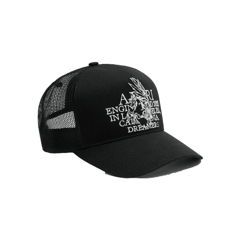 CASA-AMIRI STENCIL TRUCKER HAT