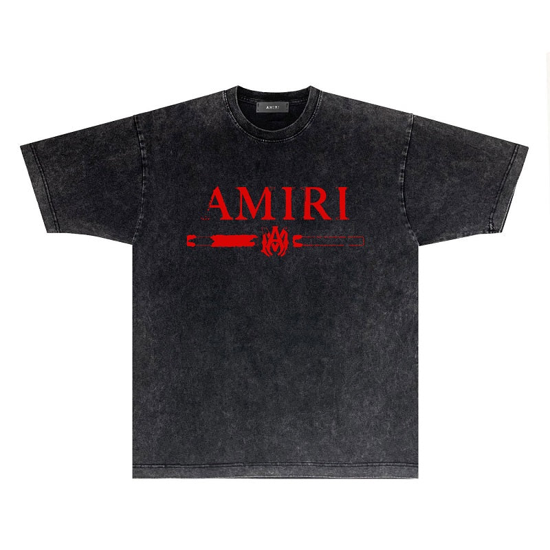 CASA-AMIRI 2025 New High Quality Cotton Flower Logo T-Shirt D081