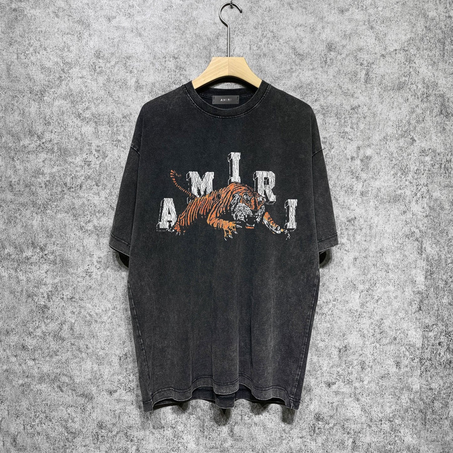 CASA-AMIRI 2025 New High Quality Cotton Flower Logo T-Shirt