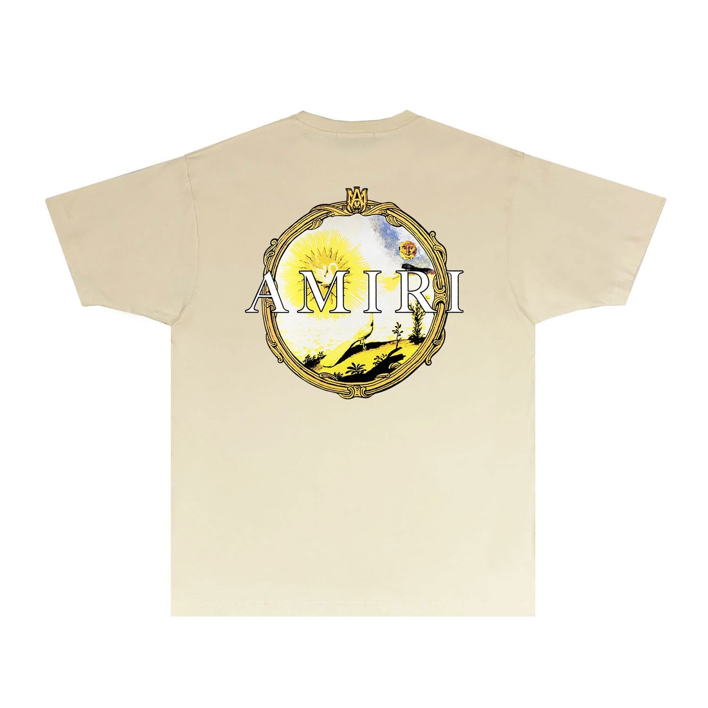 CASA-AMIRI 2025 New High Quality Cotton Flower Logo T-Shirt