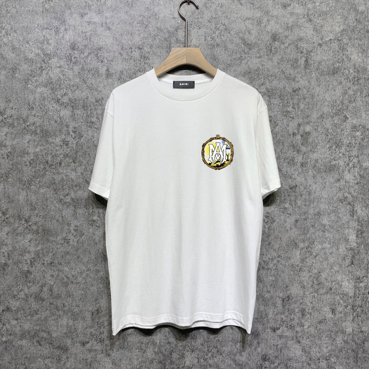 CASA-AMIRI 2025 New High Quality Cotton Flower Logo T-Shirt
