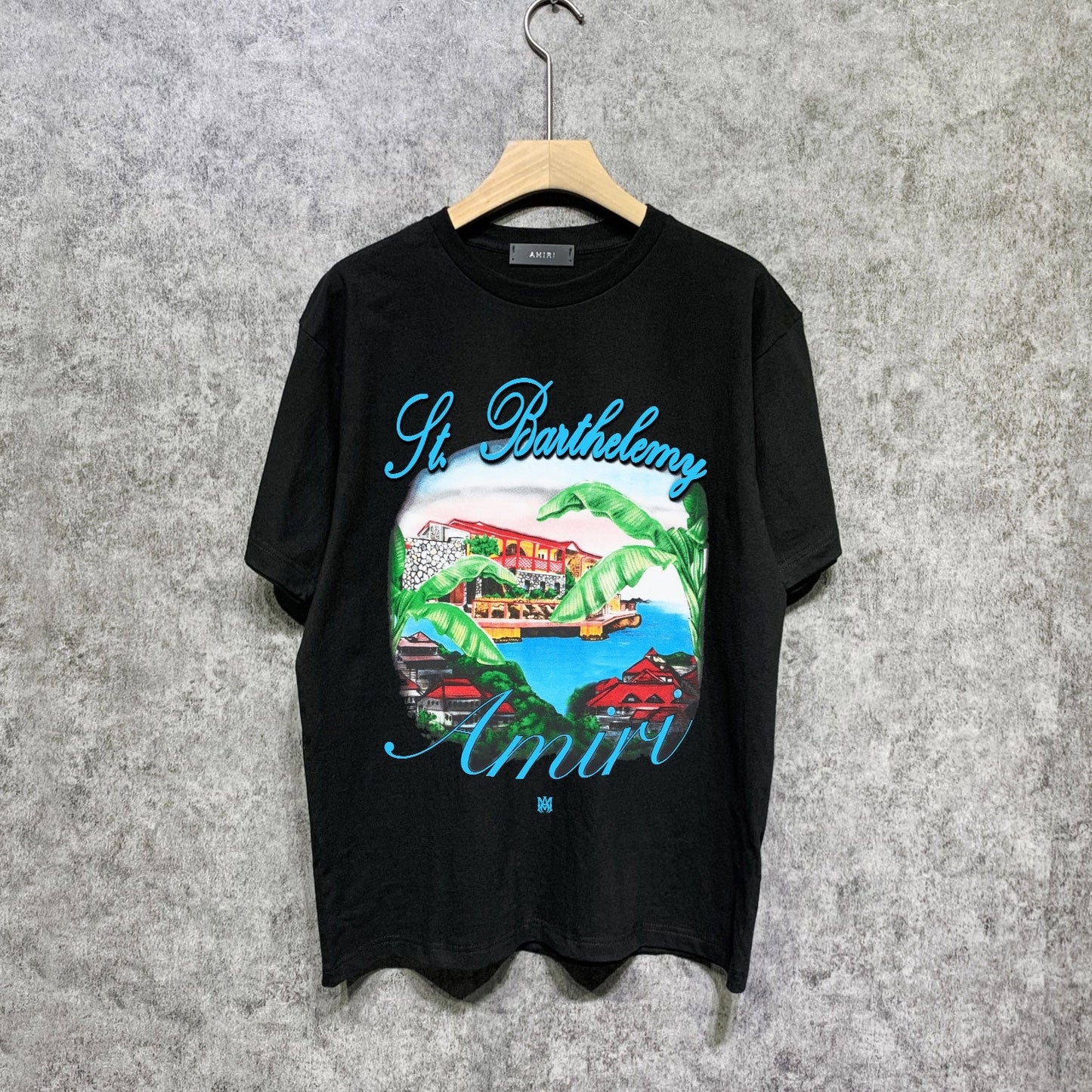 CASA-AMIRI 2025 New High Quality Cotton Flower Logo T-Shirt