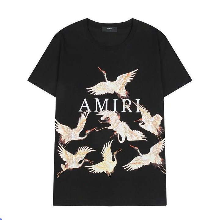 CASA-AMIRI 2025 New High Quality Cotton Flower Logo T-Shirt