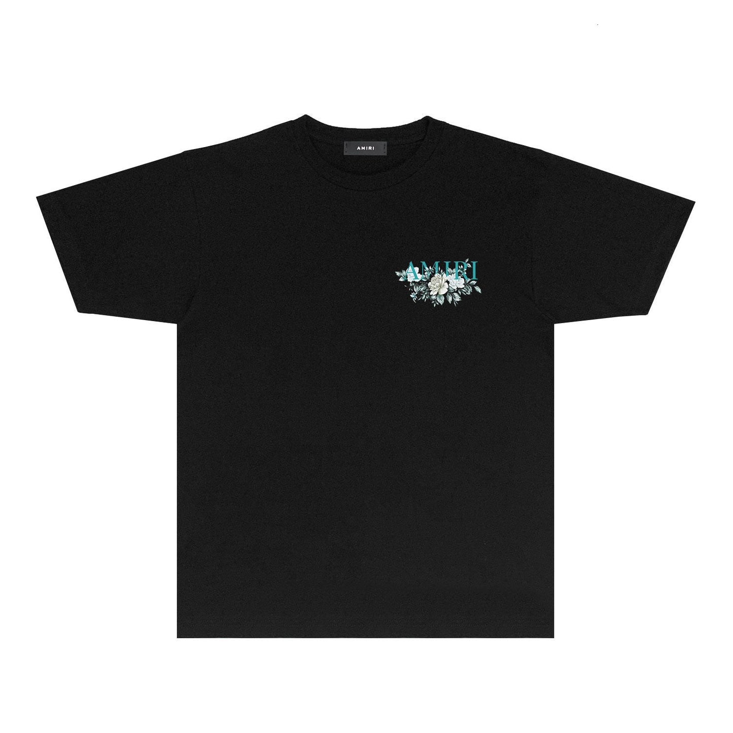 CASA-AMIRI 2025 New High Quality Cotton Flower Logo T-Shirt