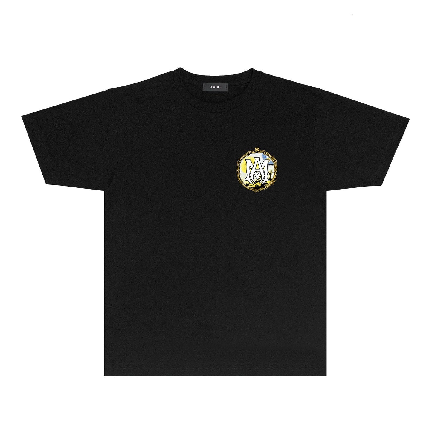 CASA-AMIRI 2025 New High Quality Cotton Flower Logo T-Shirt