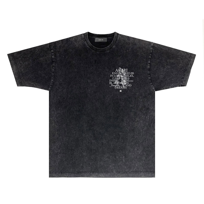 CASA-AMIRI 2025 New High Quality Cotton Flower Logo T-Shirt D080