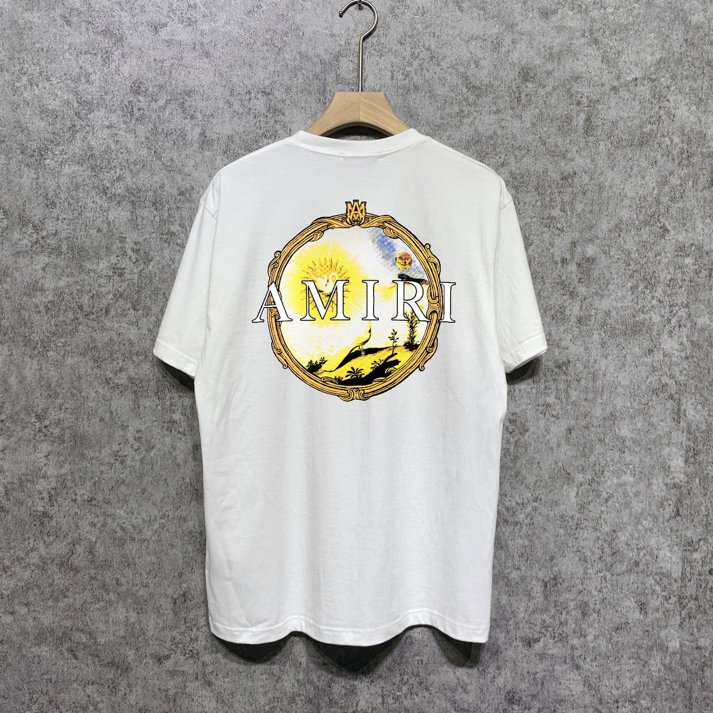 CASA-AMIRI 2025 New High Quality Cotton Flower Logo T-Shirt