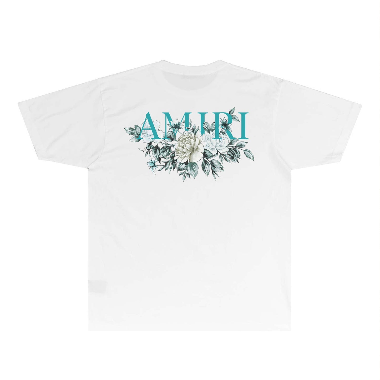 CASA-AMIRI 2025 New High Quality Cotton Flower Logo T-Shirt