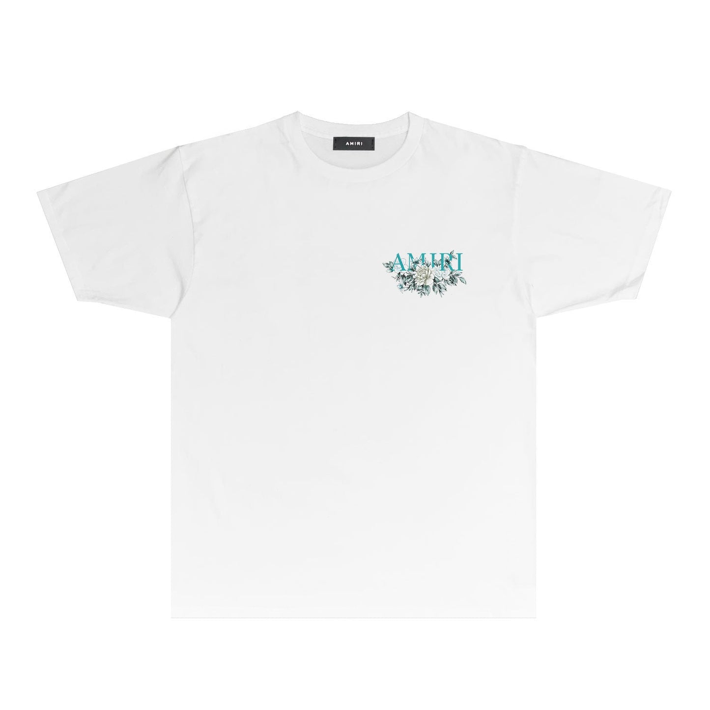 CASA-AMIRI 2025 New High Quality Cotton Flower Logo T-Shirt