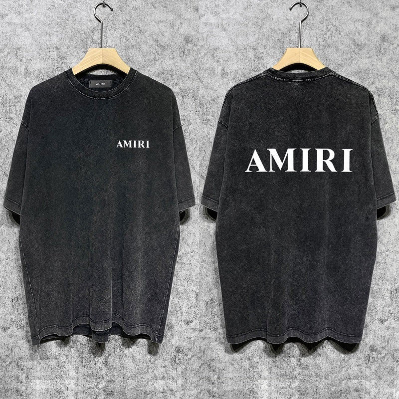 CASA-AMIRI 2025 New High Quality Cotton Flower Logo T-Shirt D070