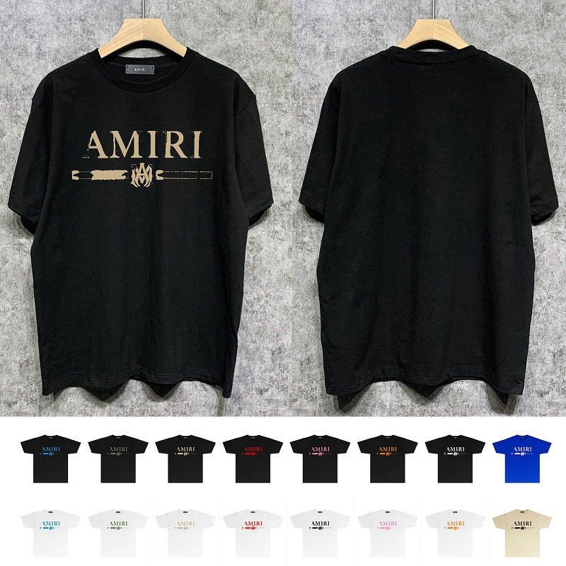 CASA-AMIRI 2025 New High Quality Cotton Flower Logo T-Shirt 081