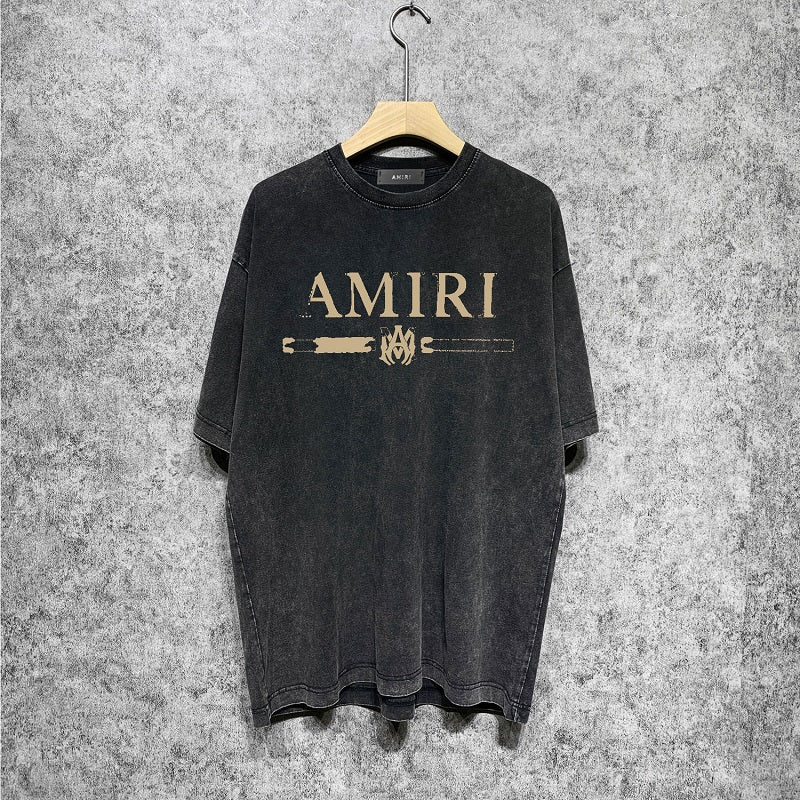 CASA-AMIRI 2025 New High Quality Cotton Flower Logo T-Shirt D081