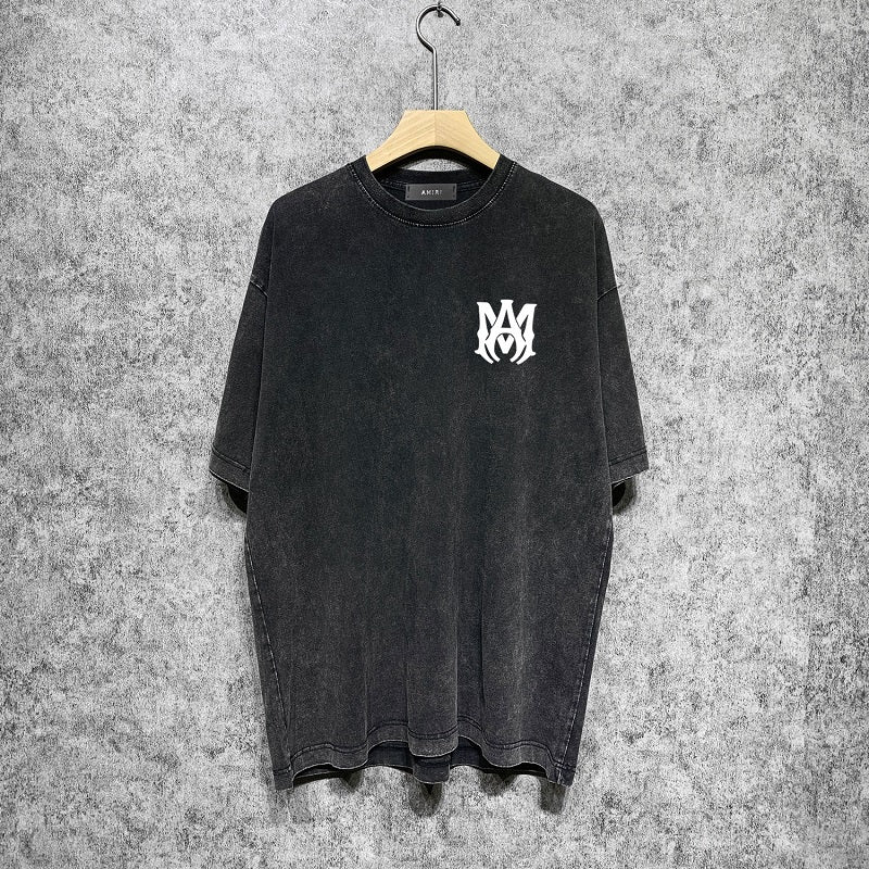 CASA-AMIRI 2025 New High Quality Cotton Flower Logo T-Shirt D003