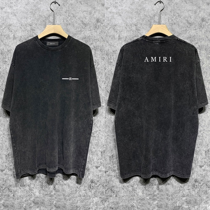 CASA-AMIRI 2025 New High Quality Cotton Flower Logo T-Shirt D084