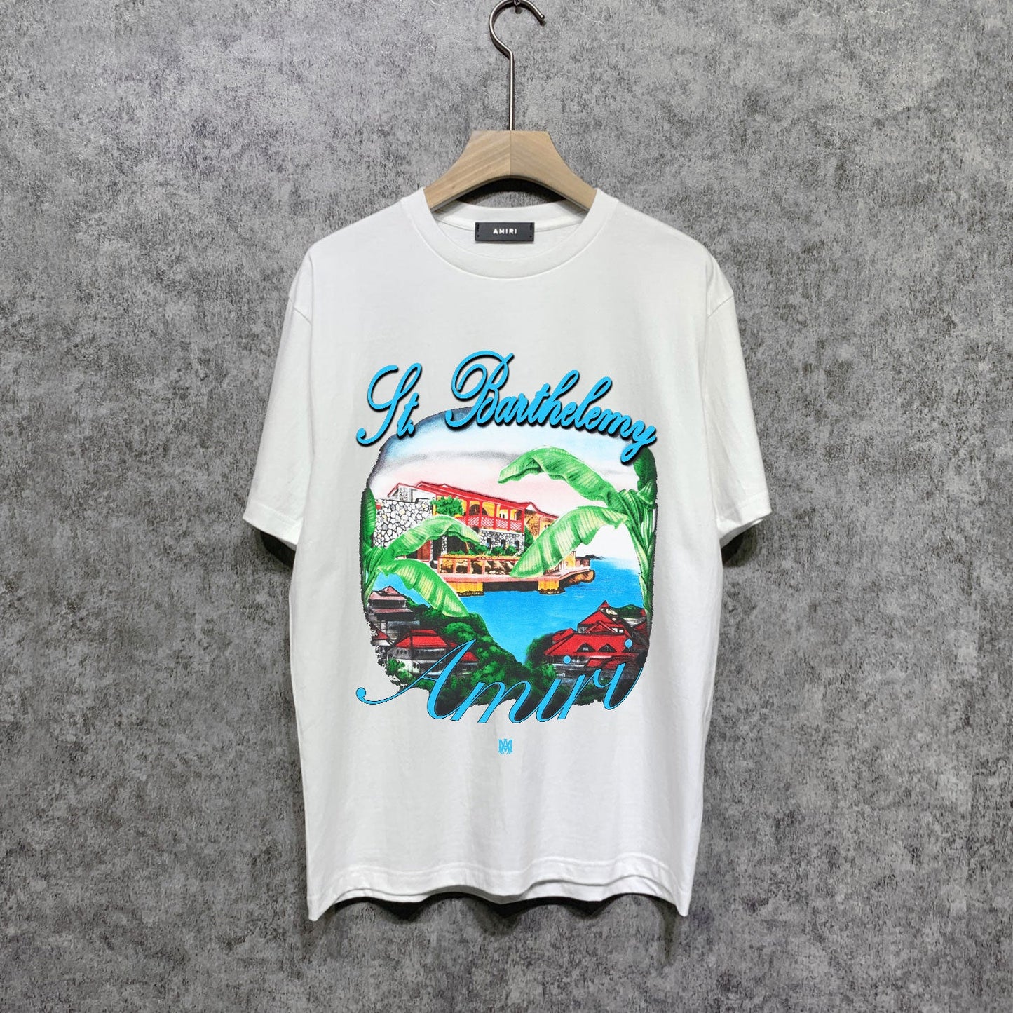 CASA-AMIRI 2025 New High Quality Cotton Flower Logo T-Shirt