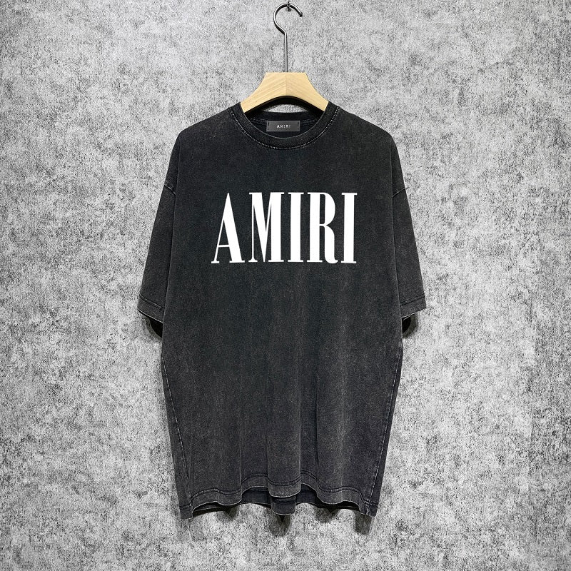 CASA-AMIRI 2025 New High Quality Cotton Flower Logo T-Shirt D078