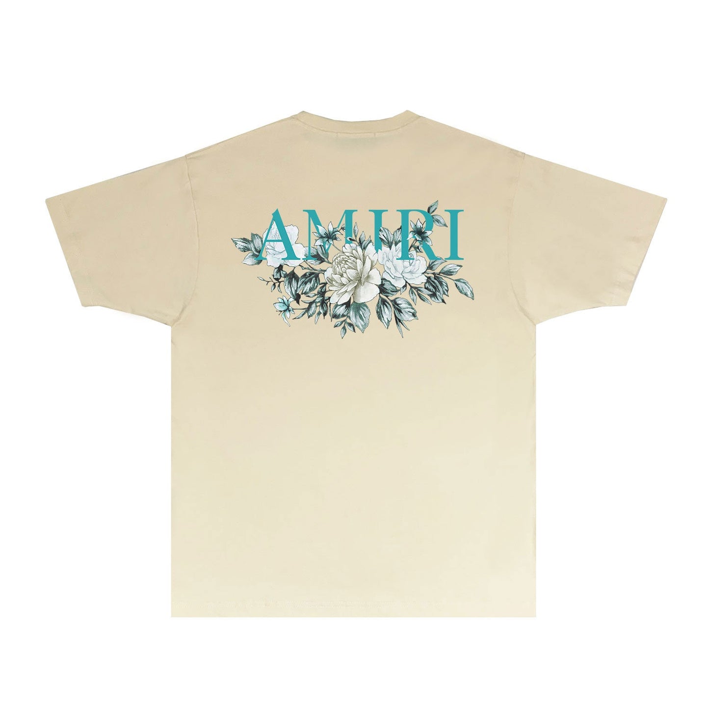 CASA-AMIRI 2025 New High Quality Cotton Flower Logo T-Shirt