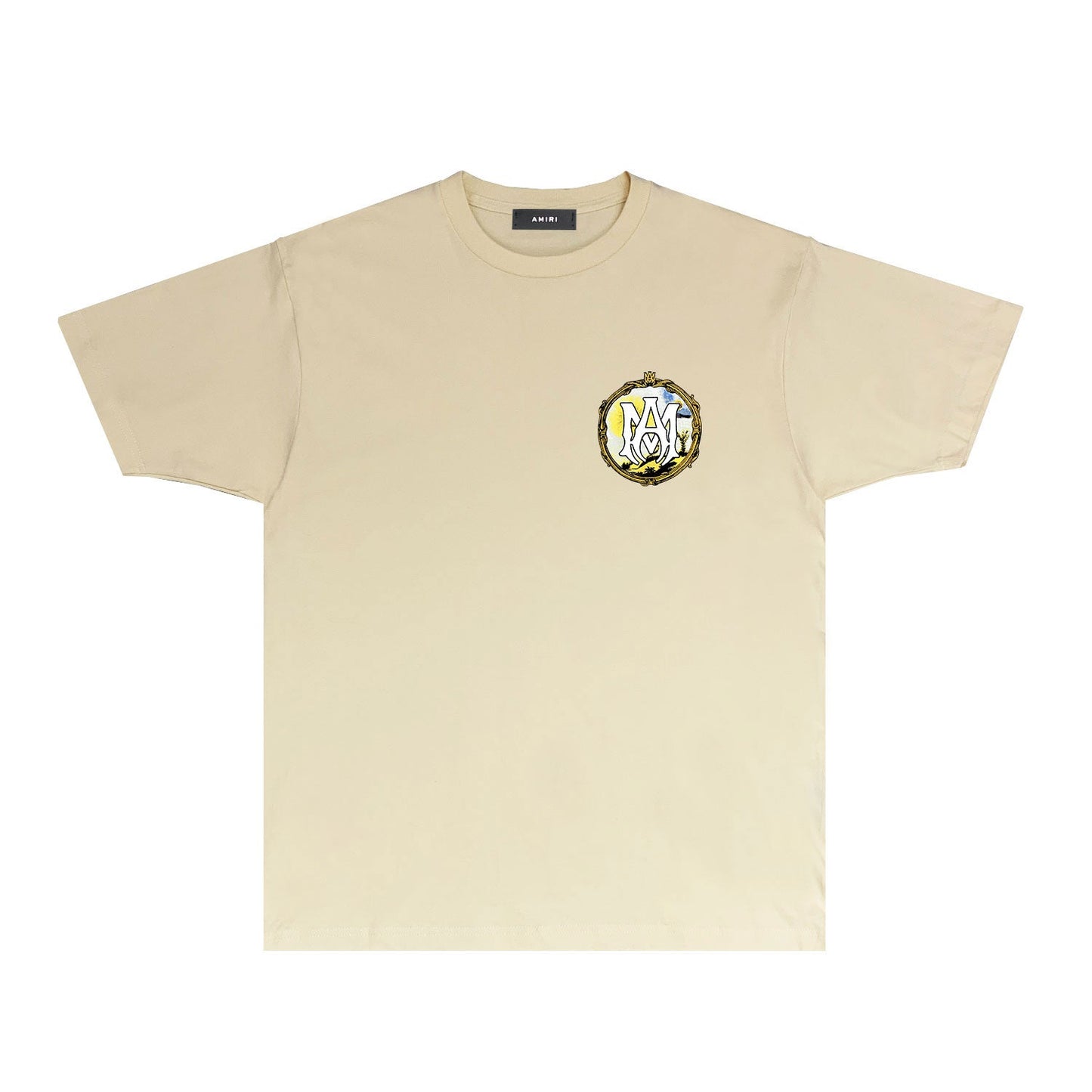 CASA-AMIRI 2025 New High Quality Cotton Flower Logo T-Shirt