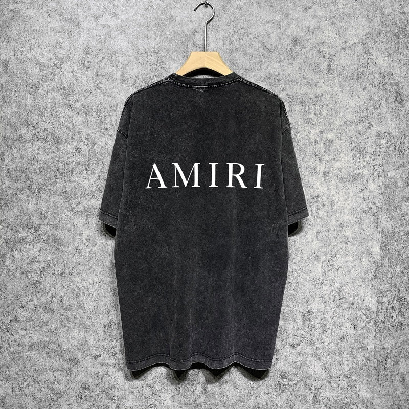 CASA-AMIRI 2025 New High Quality Cotton Flower Logo T-Shirt D003