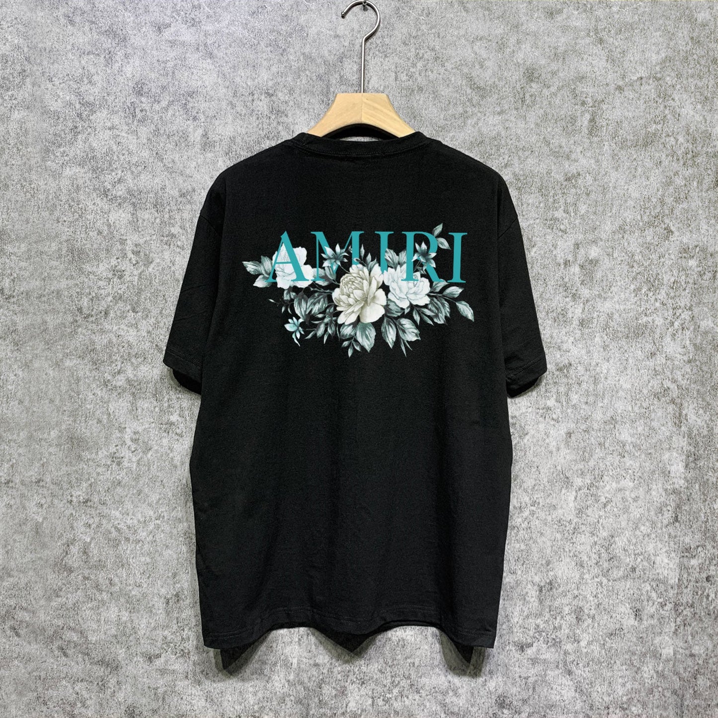 CASA-AMIRI 2025 New High Quality Cotton Flower Logo T-Shirt
