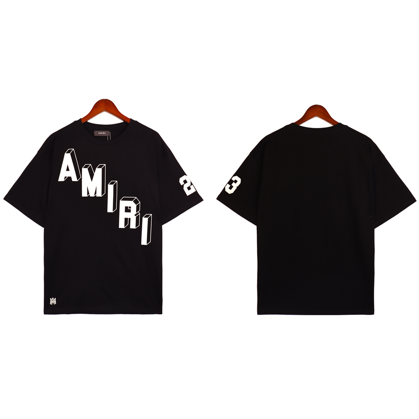 CASA-AMIRI 2025 New High Quality Cotton Flower Logo T-Shirt