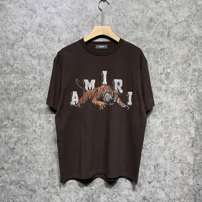 CASA-AMIRI 2025 New High Quality Cotton Flower Logo T-Shirt