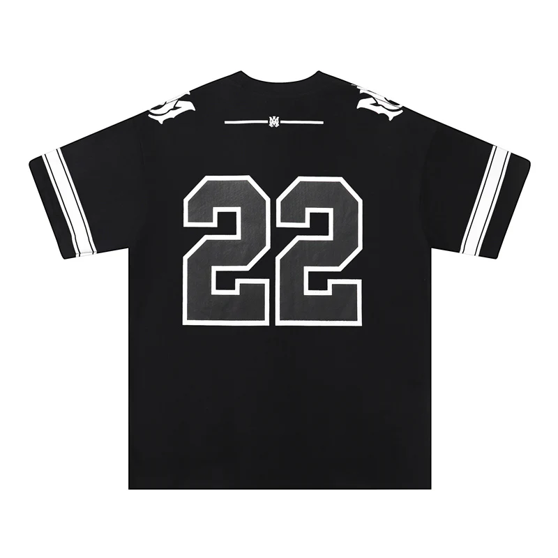 CASA-AMIRI 2025 New High Quality Cotton Flower Logo T-Shirt