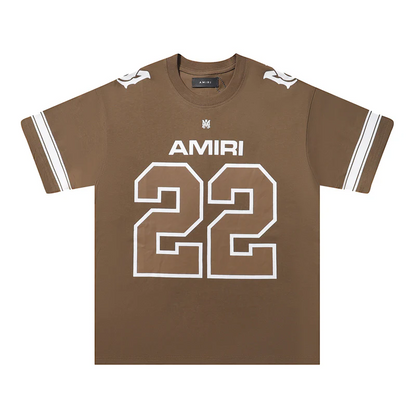 CASA-AMIRI 2025 New High Quality Cotton Flower Logo T-Shirt