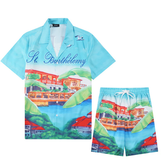 CASA-AMIRI 2025 New Shirt Shorts Set