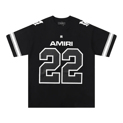 CASA-AMIRI 2025 New High Quality Cotton Flower Logo T-Shirt