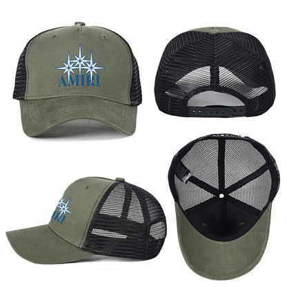 CASA-AMIRI STENCIL TRUCKER HAT