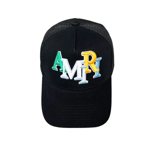 CASA-AMIRI STENCIL TRUCKER HAT