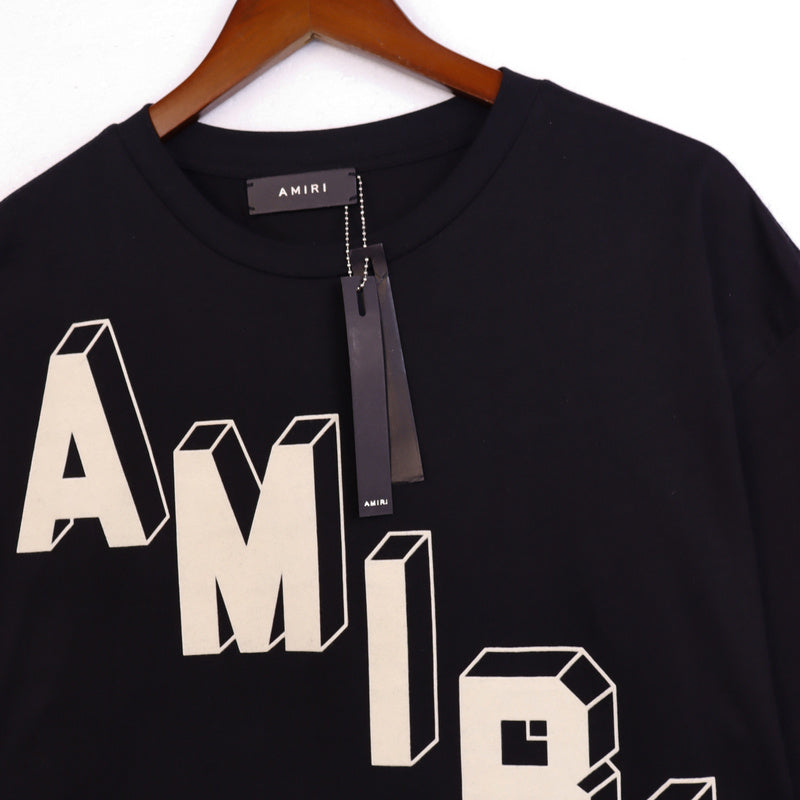 CASA-AMIRI 2025 New High Quality Cotton Flower Logo T-Shirt