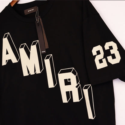 CASA-AMIRI 2025 New High Quality Cotton Flower Logo T-Shirt