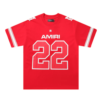 CASA-AMIRI 2025 New High Quality Cotton Flower Logo T-Shirt