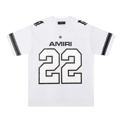 CASA-AMIRI 2025 New High Quality Cotton Flower Logo T-Shirt