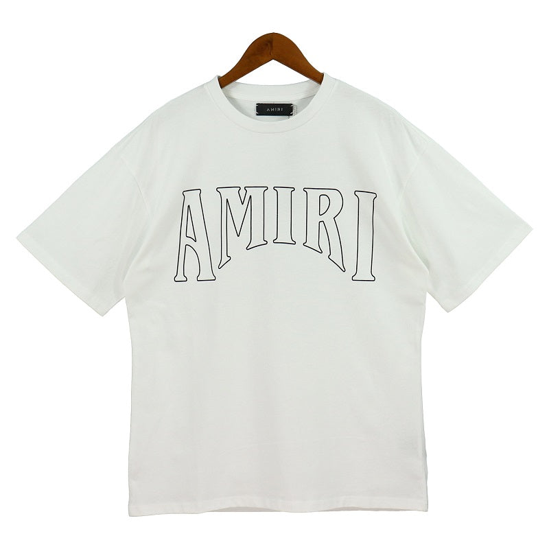 CASA-AMIRI 2025 New High Quality Cotton Flower Logo T-Shirt