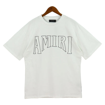 CASA-AMIRI 2025 New High Quality Cotton Flower Logo T-Shirt
