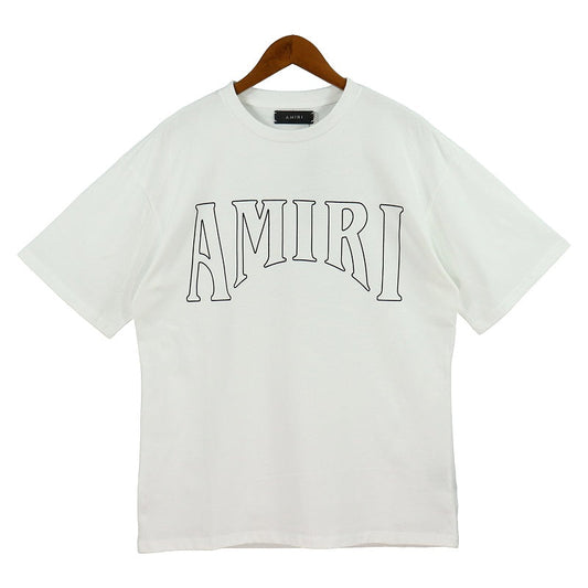 CASA-AMIRI 2025 New High Quality Cotton Flower Logo T-Shirt