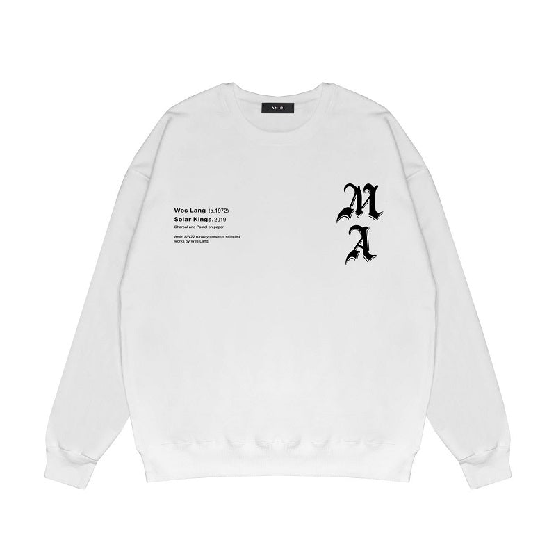 CASA-AMIRI 2025 New Cotton Classic Crewneck Sweatshirt 3352