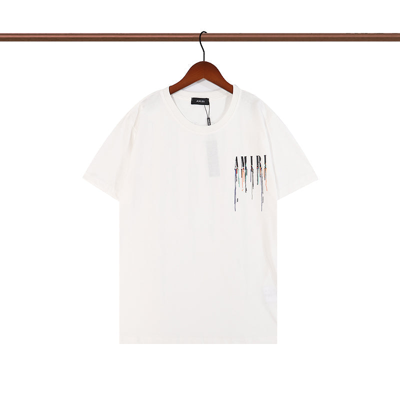 CASA-AMIRI 2025 New High Quality Cotton Flower Logo T-Shirt
